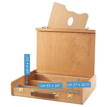 Školní kufřík Dřevěný kufřík bukový Mabef 27x41cm - M/112 (Dřevěný kufřík bukový Mabef 27x41cm - M/112)