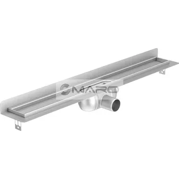 ACO Showerdrain C Žlab podlahový ke stěně, nerezový, výška 92 mm, boční odpad 50 mm pro rošt 585 mm, 9010.88.07