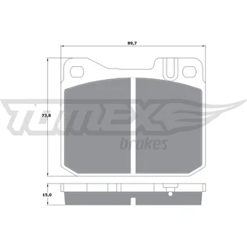 Brzdová destička Sada brzdových destiček, kotoučová brzda TOMEX Brakes TX 10-22