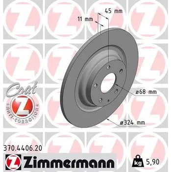 Auto-moto Brzdový kotouč ZIMMERMANN 370.4406.20