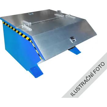 Popelnice Výklopný kontejner s výpustí a víkem, 750 l