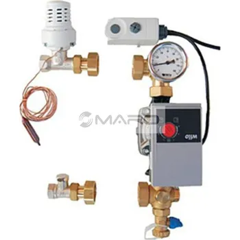 Skříň rozdělovače Deltatop Sada mísící pro kotle na tuhá paliva a nekondenzační kotle s elektronickým čerpadlem Wilo, 511510