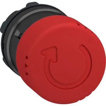 vypínač a zásuvka ZB4BS8347 Ovládací hlavice nouzového zastavení, černá matice