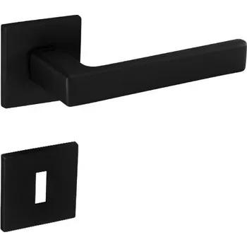 Dveřní kování TI - SONIA - HR 3095Q 5S bez spodní rozety, klika/klika BS - Černá matná (153)