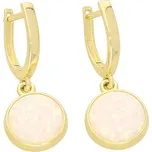 Goldstore Opálové náušnice žluté zlato Váha: 3.24 g
