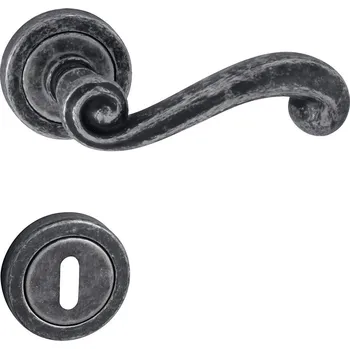 Dveřní kování TI - CARLA - R 738 rozety BB, klika/klika OGA - Antik šedá (47)