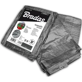 Krycí plachta BRADAS GRAY 200 g/m² šedá 8 x 12 m