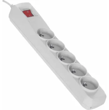 Přepěťová ochrana Napájecí lišta Activejet přepěťová ochrana 5 zásuvek 1,5 m bílá