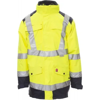 pracovní bunda PAYPER HISAFE HiVis PARKA 4v1 žlutá - v. XL