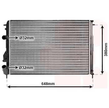 Autodíl Chladič, chlazení motoru VAN WEZEL 43002312