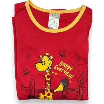 Dámské pyžamo Forever Dámský letní komplet 3/4 kalhoty + tričko ANGELINA Barva: Červená, Velikost: M