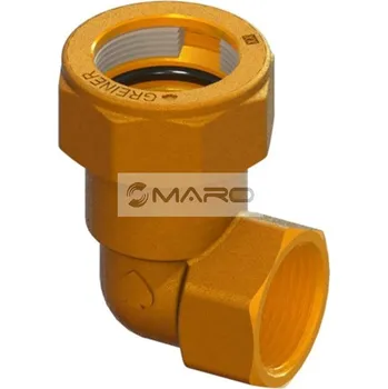 Fitinka Greiner Koleno svěrné mosazné s vnitřním závitem na ocelové trubky 1/2", 3447.00.00.050