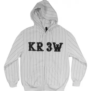 Pánská mikina Mikina Krew Striper 2 Zip white M