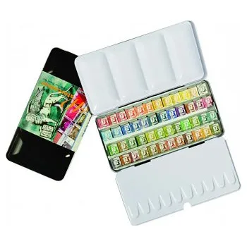 Vodová barva Sada akvarelových barev Renesans 48ks v kovové kazetě (Sada akvarelových barev Renesans 48ks v kovové kazetě)