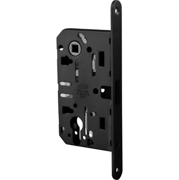 Dveřní kování AGB - Magnetický zámek MEDIANA POLARIS - PZ PZ otvor pro vložku, 85 mm BS - Černá matná