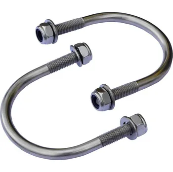 Obloukový šroub s maticemi nerezový pro trubku o průměru 76 mm balení 2 ks