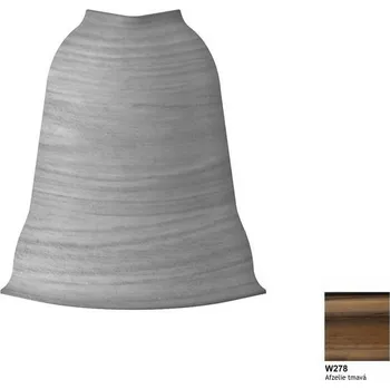 soklová lišta rohy vnější SLK50 afzelia tmavá