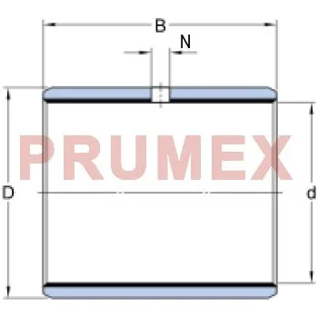 SKF PCM 303425 M pouzdro kluzné, ocel-POM