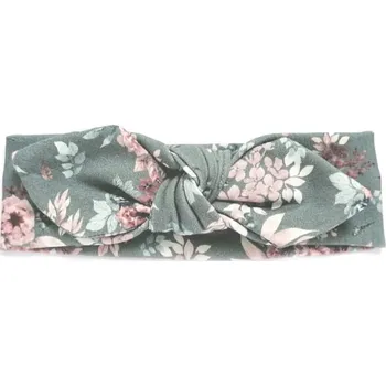 Čelenka Taturo Čelenka s mašlí a květinami modrá 42cm modrá