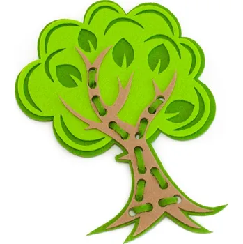 interaktivní kniha Provlékačka - strom jedna provlékačka (39 Kč/ks) fialová