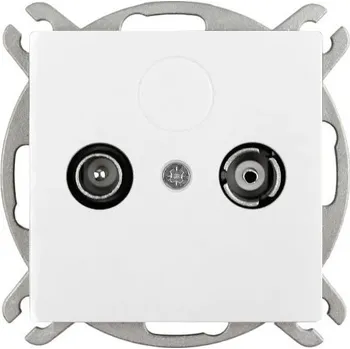 Stavebniny Timex Zásuvka OPUS Premium TV+R koncová bílá