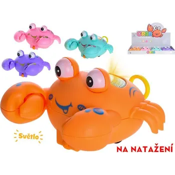 Figurka M.T. Krab 10 cm jezdící na natažení se světlem - různé barvy Barva: Růžová
