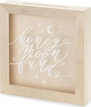 Svatební dekorace PartyDeco Honeymoon fund krabička na peníze 6 x 30 x 30 cm