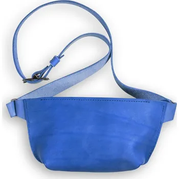 Ledvinka Eggo Bastian kožená ledvinka Modrá