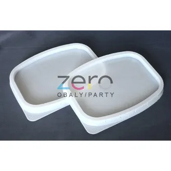 Jednorázové nádobí Víčko vaničky PP - bílé