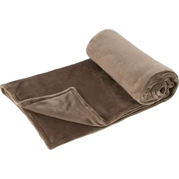 Dětská deka Deka dvouvrstvá 200 x 155 cm DE LUXE hnědá