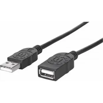 Manhattan USB-A – USB-A kabel USB 1 m černý (308519)