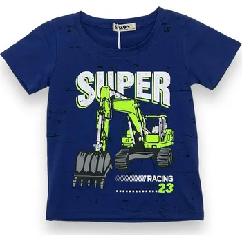 Chlapecké tričko Sezon Chlapecké modré tričko s krátkým rukávem SUPER Barva: Modrá, Velikost: 128
