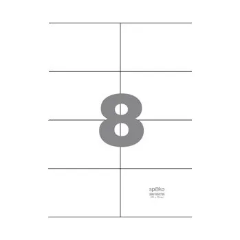 Speciální papír Samolepící etikety bílé SPOKO 105x70 mm, 800 ks/bal.