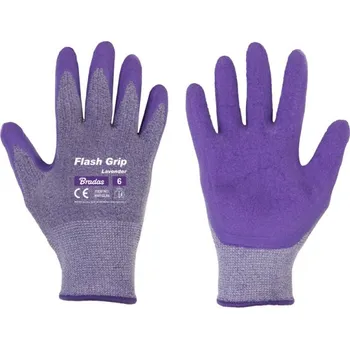 Pracovní oblečení Ochranné rukavice BRADAS FLASH GRIP LAVENDER 6"