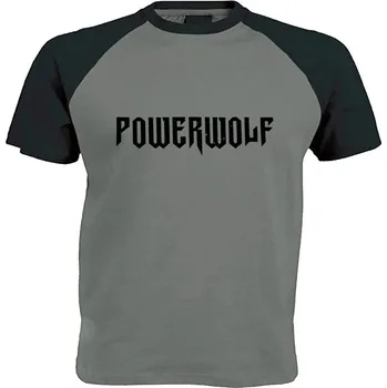 Pánské tričko šedo černé triko Powerwolf