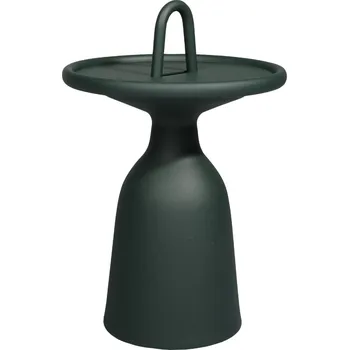 Zahradní stůl Tmavě zelený hliníkový zahradní odkládací stolek No.104 Mindo 40cm