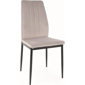 Jídelní židle Židle jídelní světle šedá ATOM VELVET