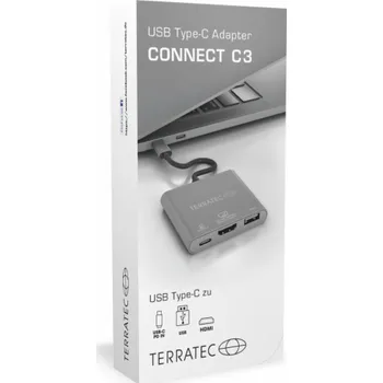 Masážní přístroj TerraTec USB-C Station/Replicator (251736)