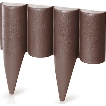 Květináč Palisáda | Délka: 2,5 m | Tvar: D | Barva: tmavě hnědá | ALFIstyle.cz