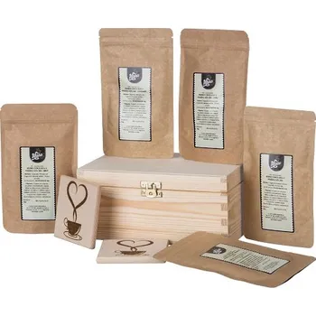 Dárková krabička ČistéDřevo Dárková dřevěná krabička - Sada horkých čokolád