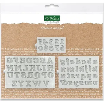 Forma na pečení KATY SUE - silikonová forma - abeceda a čísla kurzíva