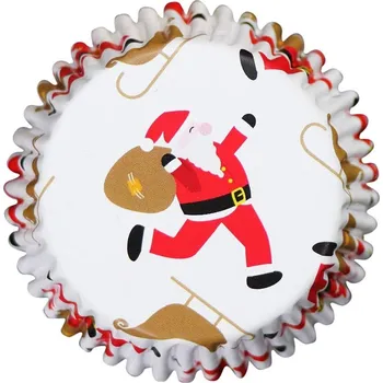 Party dekorace PME Košíčky 50 x 30 mm (30 ks ) - Santa a sáně