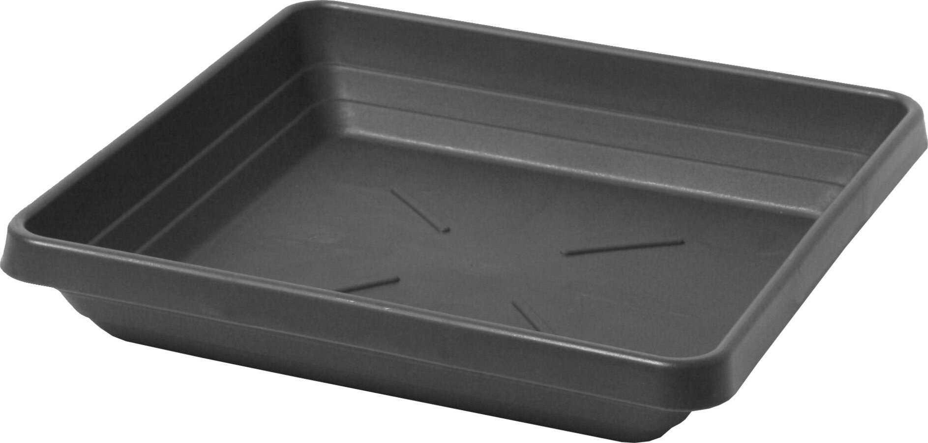 Fioriera Autoirrigante Bergamot 25x25 Cm - Antracite, Design Moderno Per Interni Ed Esterni