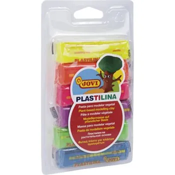 Modelovací hmota Plastelína JOVI 8x15g, 8 neonových barev