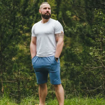 Pánské kalhoty TERMOVEL Pánské kraťasy MILO modré VELIKOST: XL