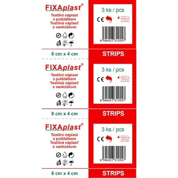 Náplast ALFA VITA FIXAplast náplast STRIPS, 8 x 4 cm, 3 ks