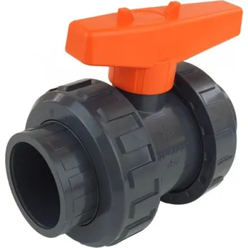 Ventil PVC kulový dvoucestný ventil -PRAHER - D 20mm