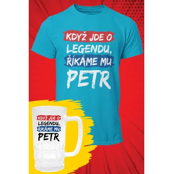 Pánské tričko Petr - SET Barva: Tyrkysová, Velikost: 3XL