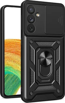 Pouzdro na mobilní telefon Hybrid Armor Camshield pro Samsung Galaxy A14 černý