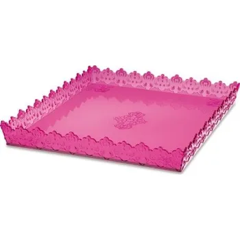 Podnos obdélníkový Pavoni - Fuchsiový průhledný